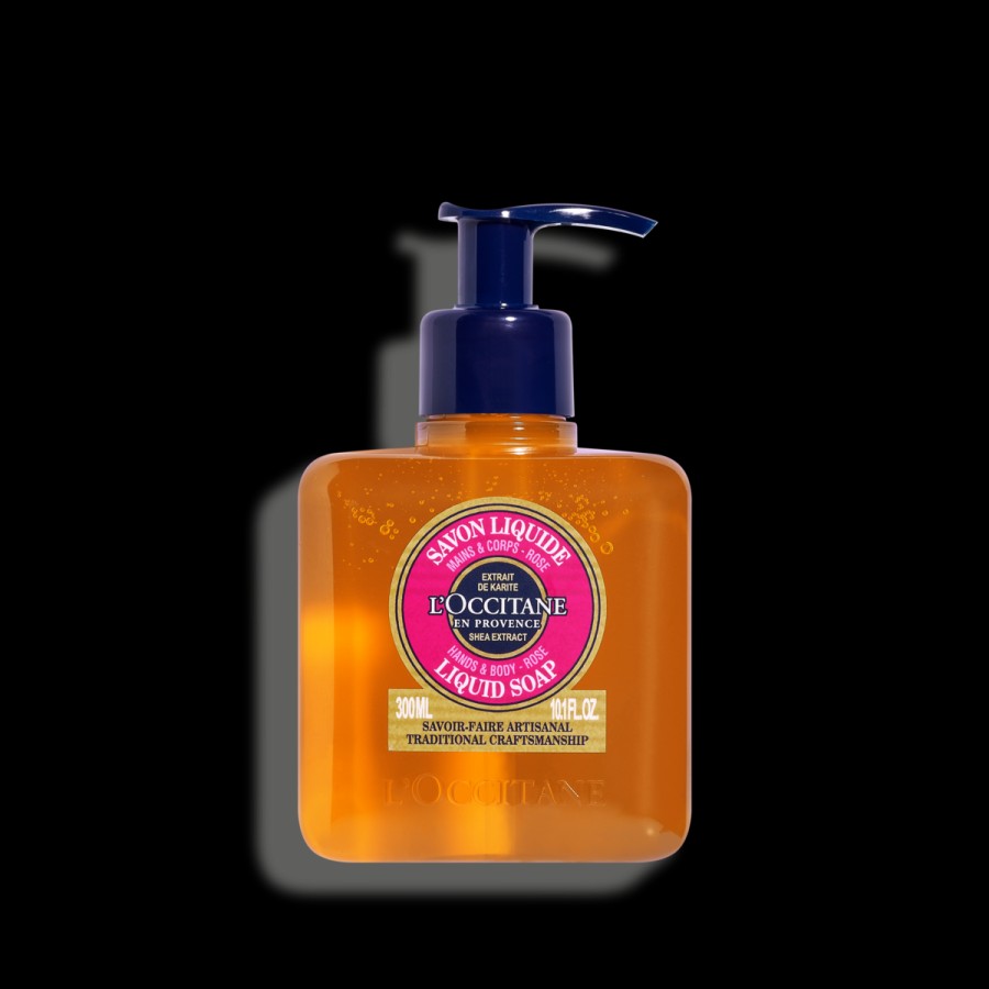 L'OCCITANE Savon Liquide Mains & Corps Rose 300Ml | Savon Pour Les Mains