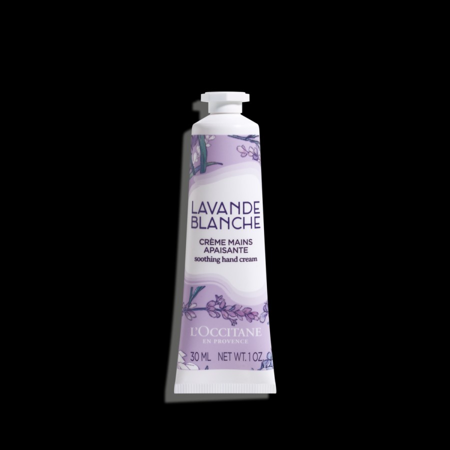 L'OCCITANE Creme Mains Apaisante Lavande Blanche 30Ml | Soins Mains Format Voyage