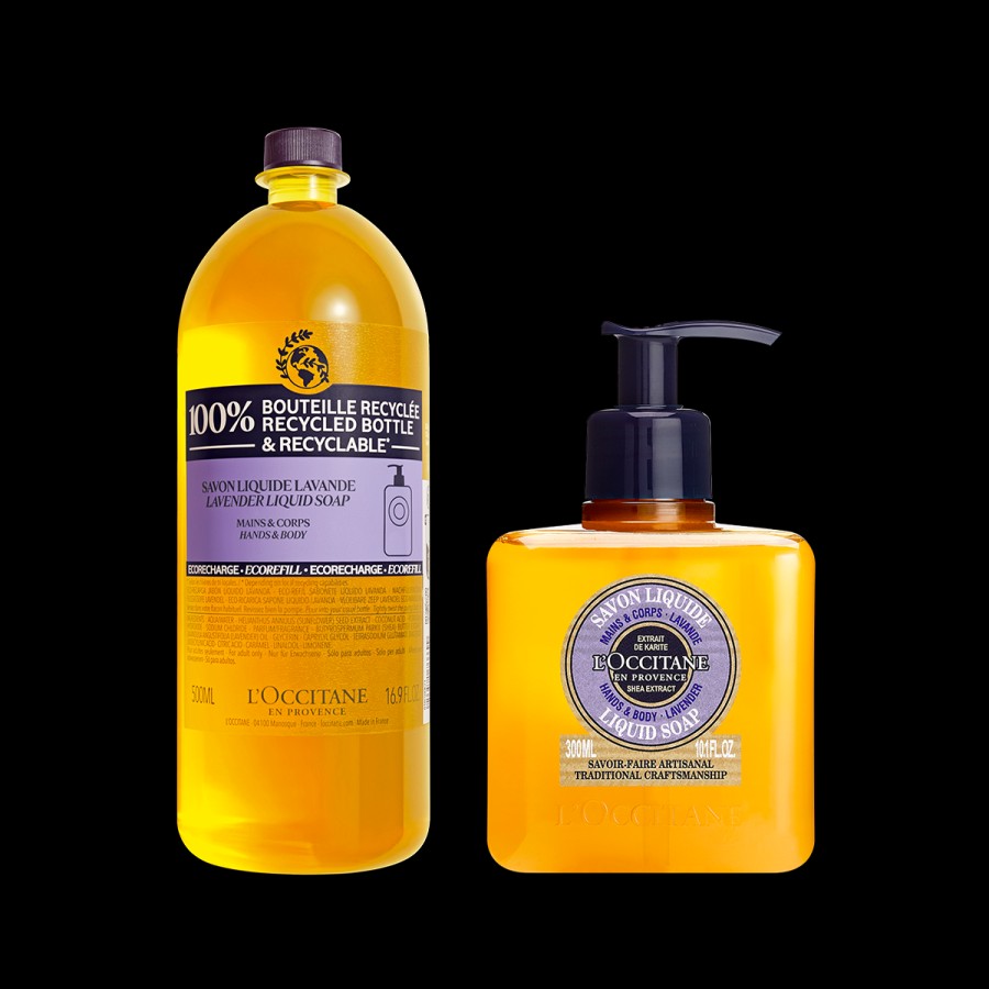 L'OCCITANE Duo Savon Liquide Lavande 300Ml Et Son Eco-Recharge | Tous Les Soins Mains