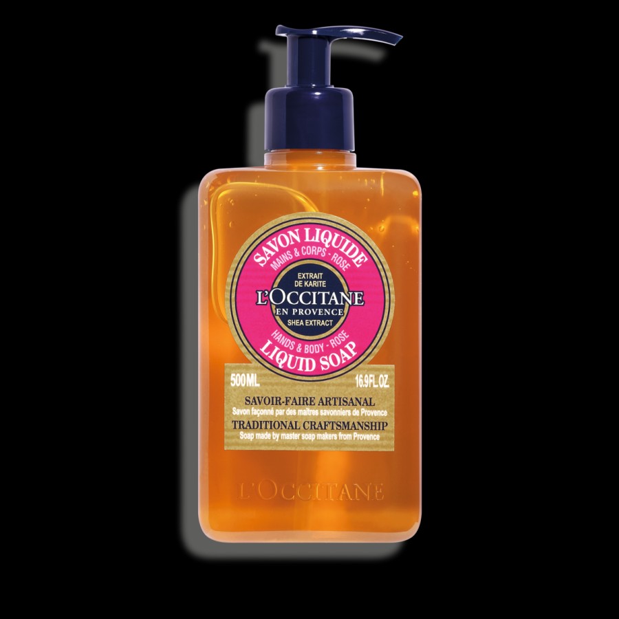 L'OCCITANE Savon Liquide Mains & Corps Rose 500Ml | Savon Pour Les Mains