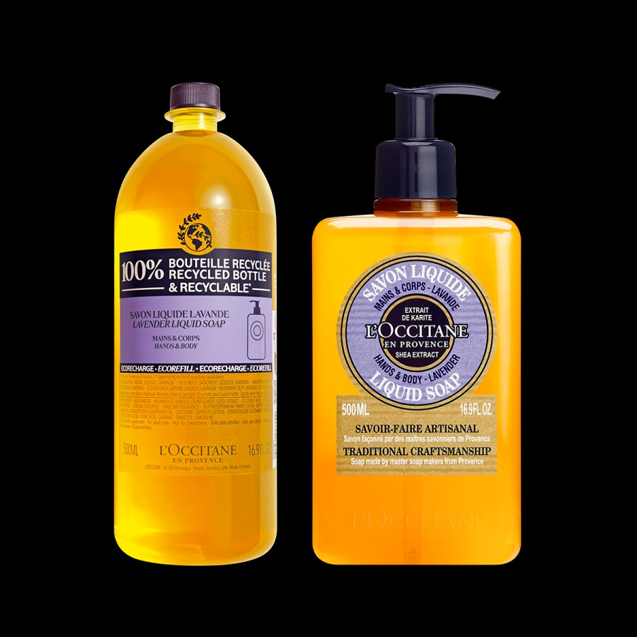 L'OCCITANE Duo Savon Liquide Lavande 500Ml Et Son Eco-Recharge | Tous Les Soins Mains