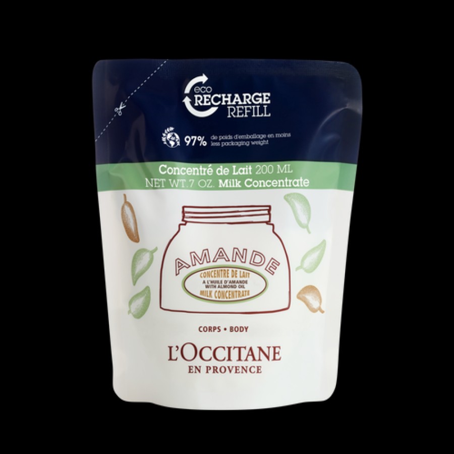 L'OCCITANE Eco-Recharge Concentre De Lait Amande 200Ml | Eco-Recharge Soin Corps